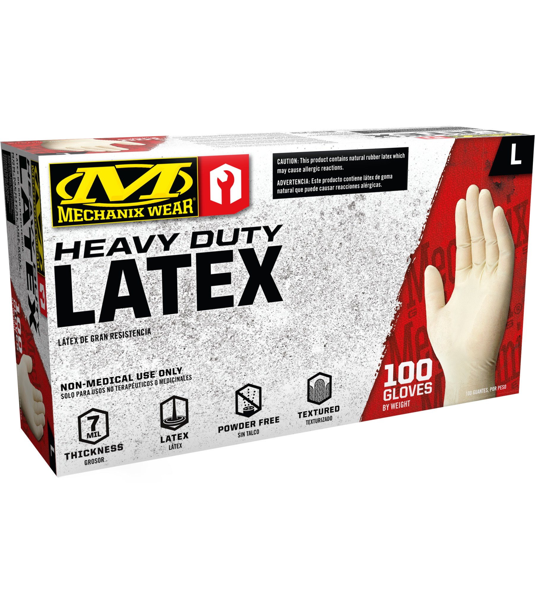 7 Mil Heavy Duty Nitrile Gloves - 100 Pack
