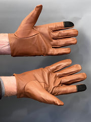 Rakuda Luxury Men's Leather Texting Touch Screen Unisex Gloves - Rakuda